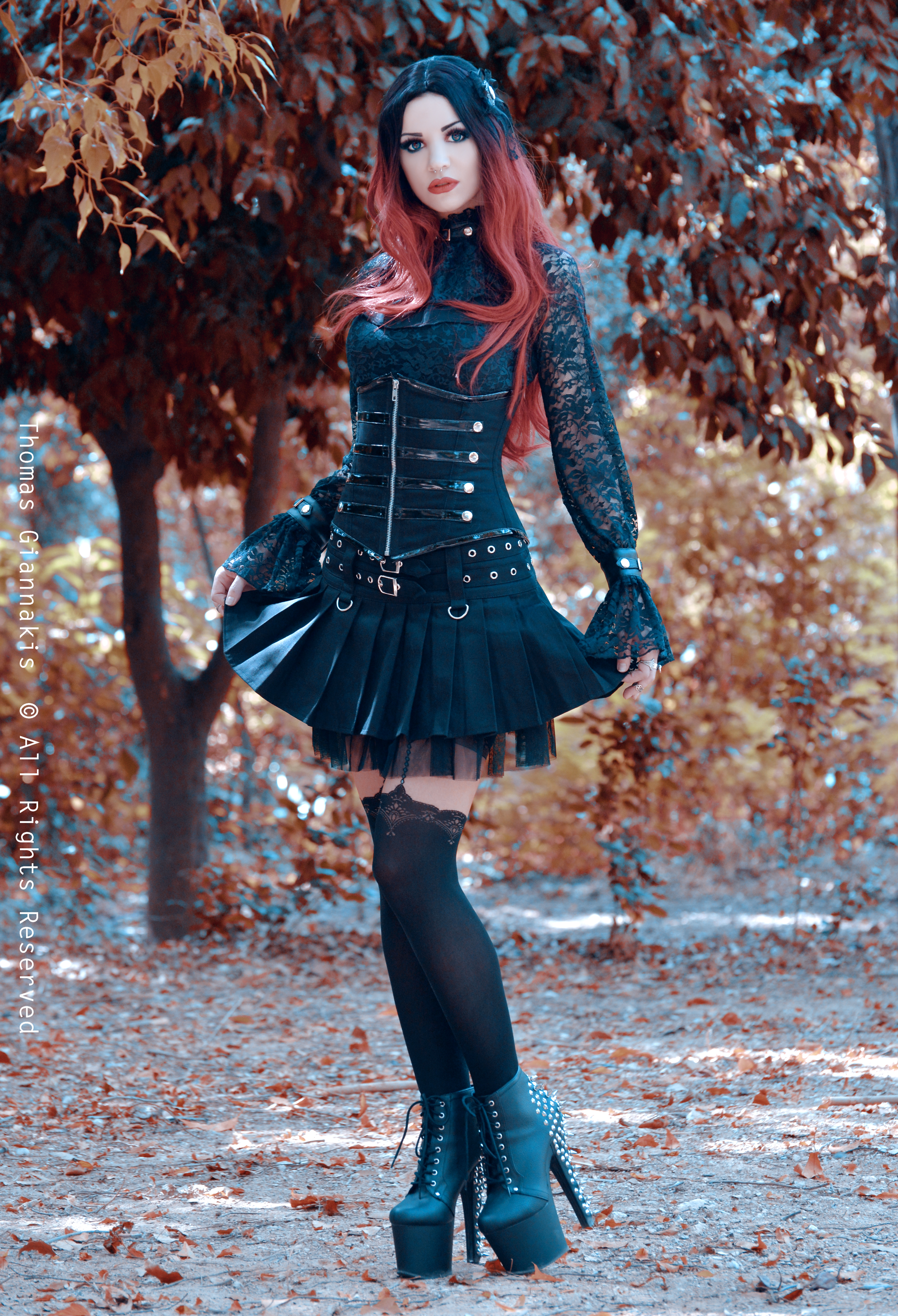 Lucy rockabilly black twill mini skirt | thumbnail | 