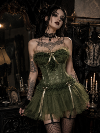 Candice dress olive lace | Color :olive (0)