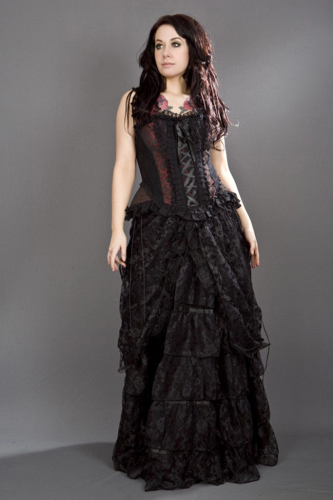 Jemminson Lace & Bead Embellished Overbust Corset